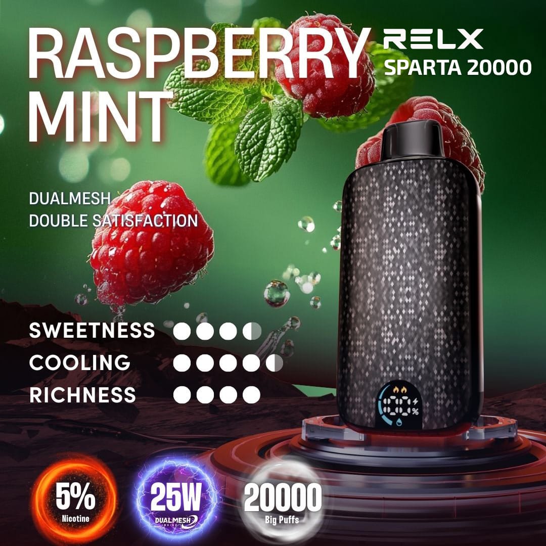 Relx Sparta 20000 Raspberry Mint 1 Relx Sparta 20000 raspberry mint