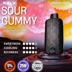 Relx Sparta 20000 Sour Gummy 2 Relx Sparta 20000 sour gummy