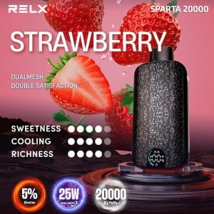 Relx Sparta 20000 Strawberry 2 Relx Sparta 20000 strawberry