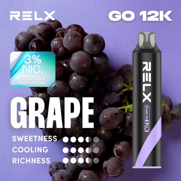 Relx Smash Go 12k 12000 Puffs Grape 3%