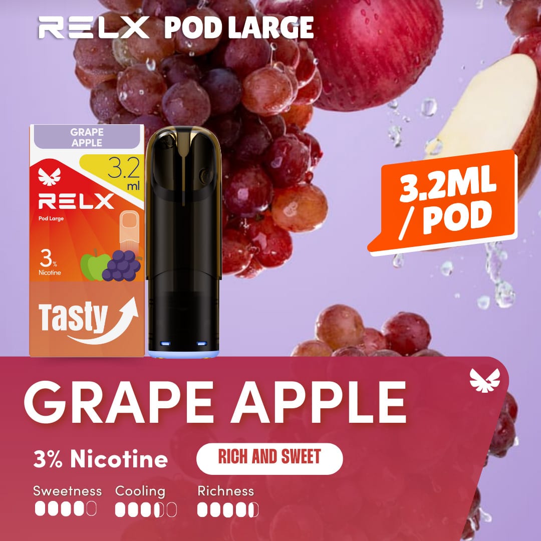 Relx Pod Large Grape Apple 3% 1 Relx Pod Large Grape Apple 3%