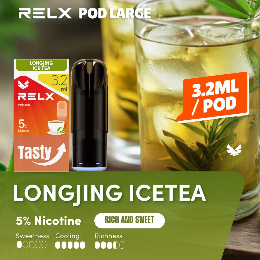Relx Pod Large Longjing Ice Tea 5% 1 Relx Pod Large Longjing Ice Tea 5%